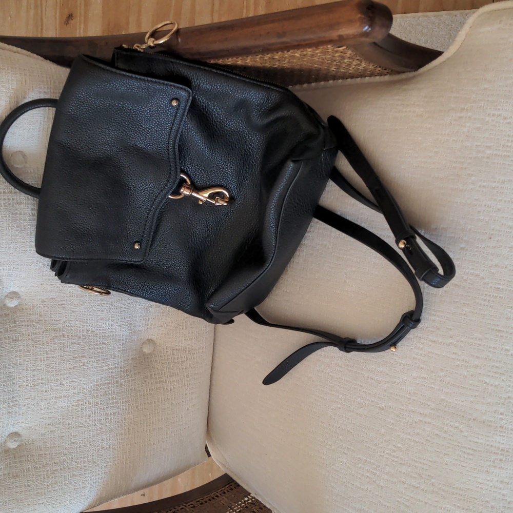 Rebecca Minkoff Black Leather Backpack